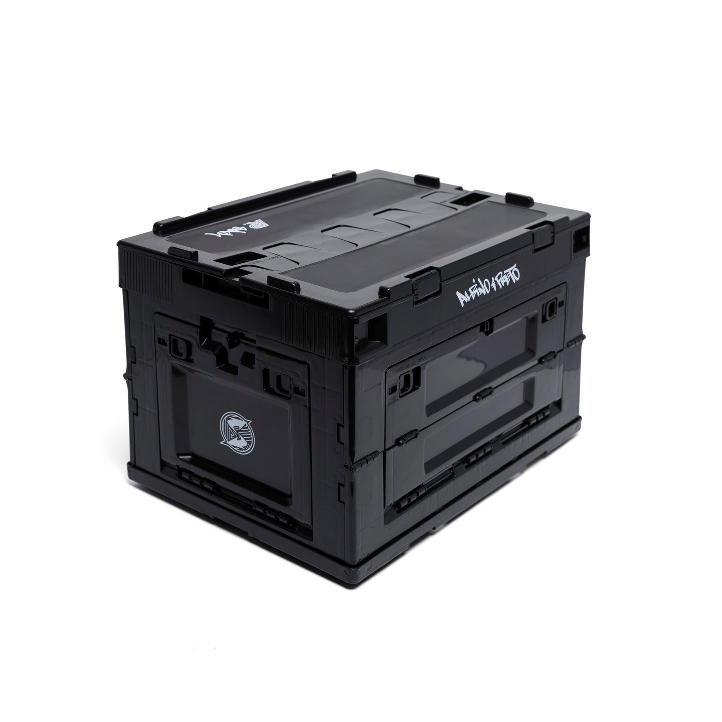 Albino & Preto Subware Collapsible Bin