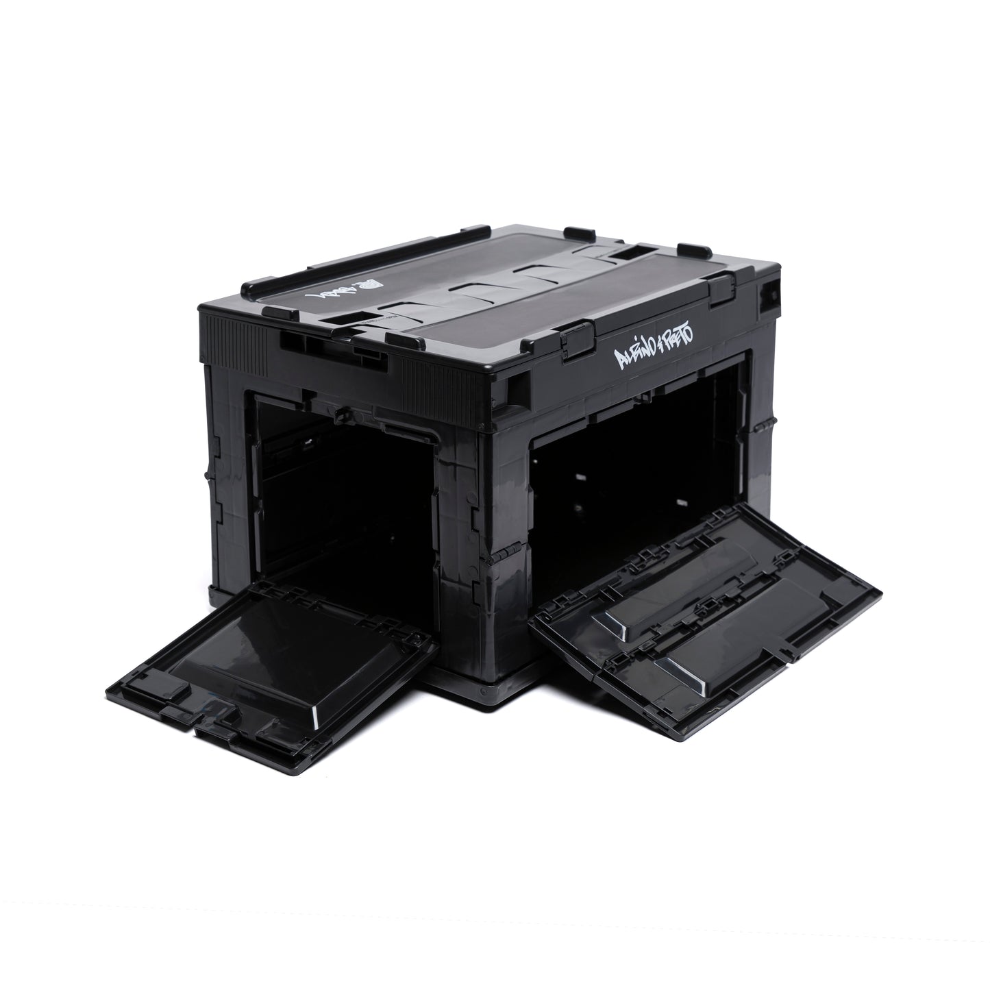 Albino & Preto Subware Collapsible Bin