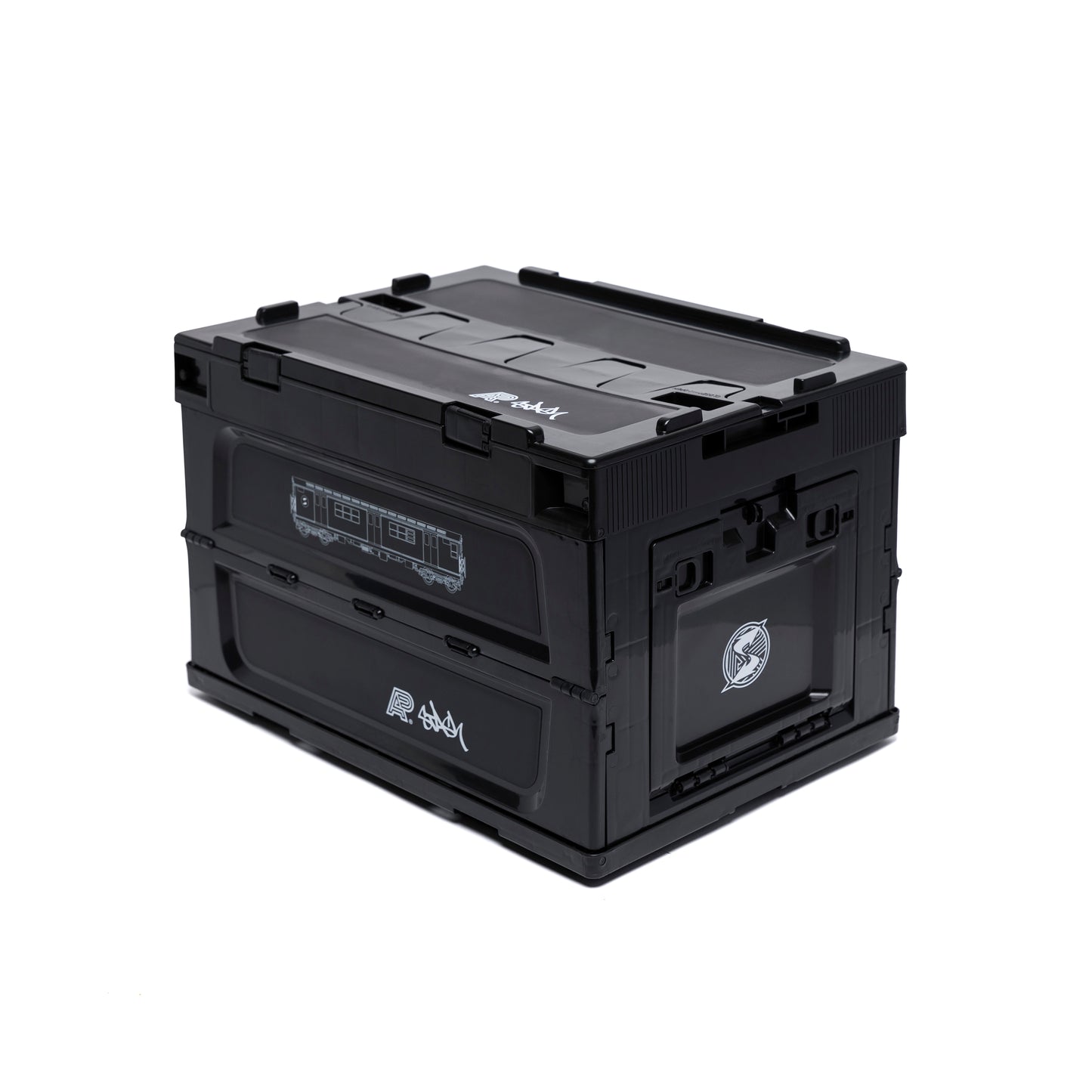 Albino & Preto Subware Collapsible Bin