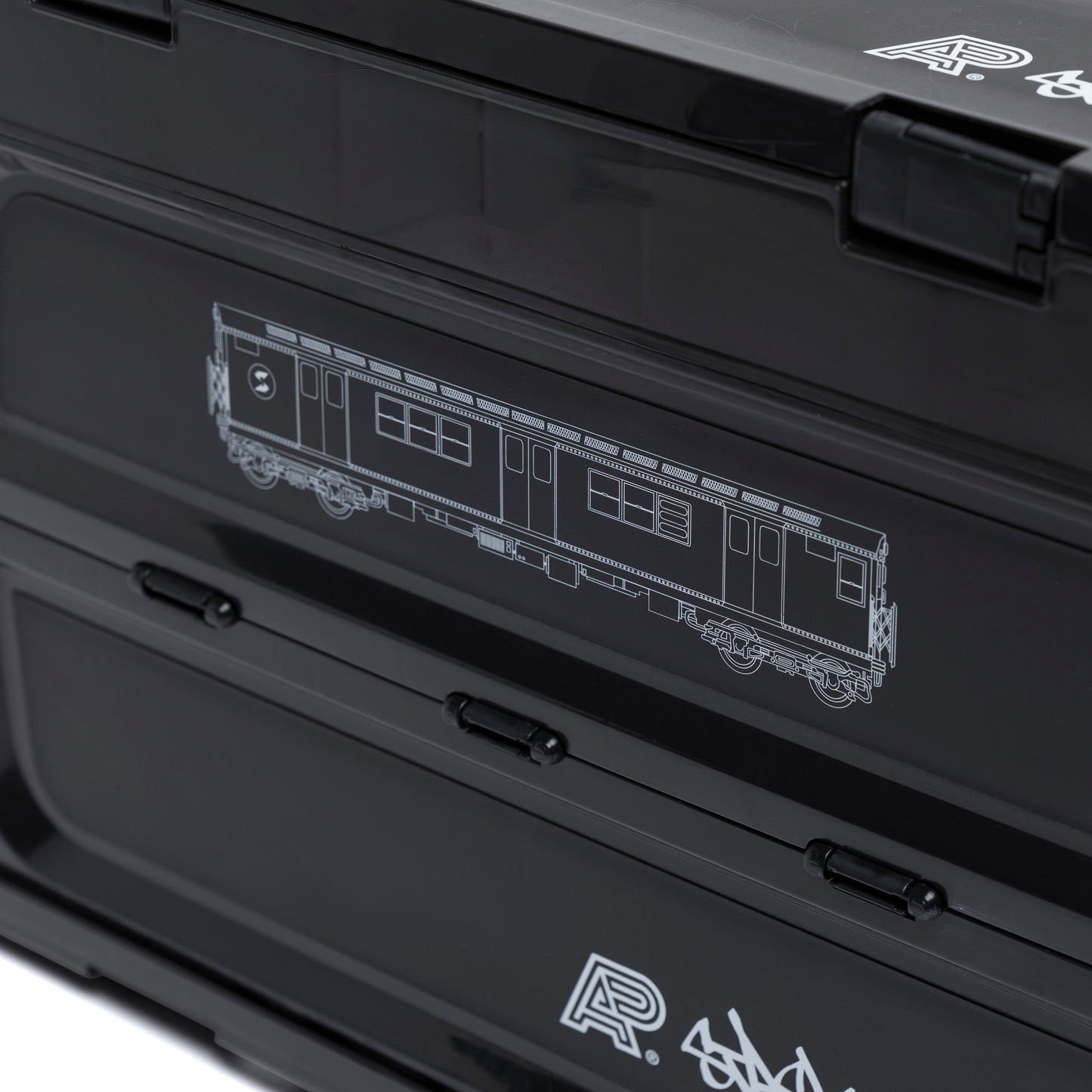 Albino & Preto Subware Collapsible Bin