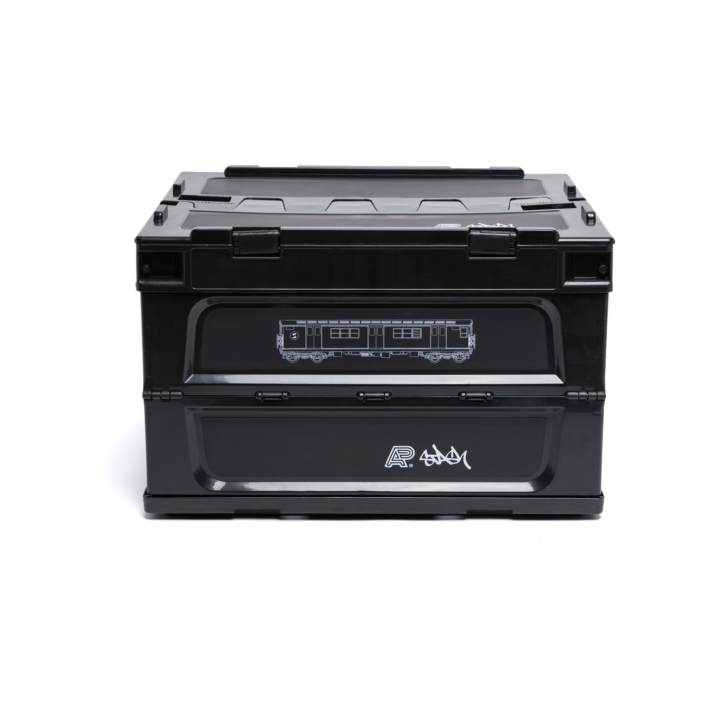 Albino & Preto Subware Collapsible Bin